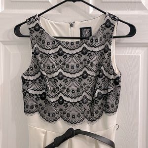 Jax white dress. Falls to mid thigh.